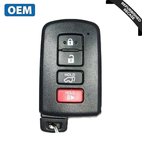 2013-2018 Toyota / 4-Button Smart Key / PN: 89904-0R080 / HYQ14FBA (OEM Recase)