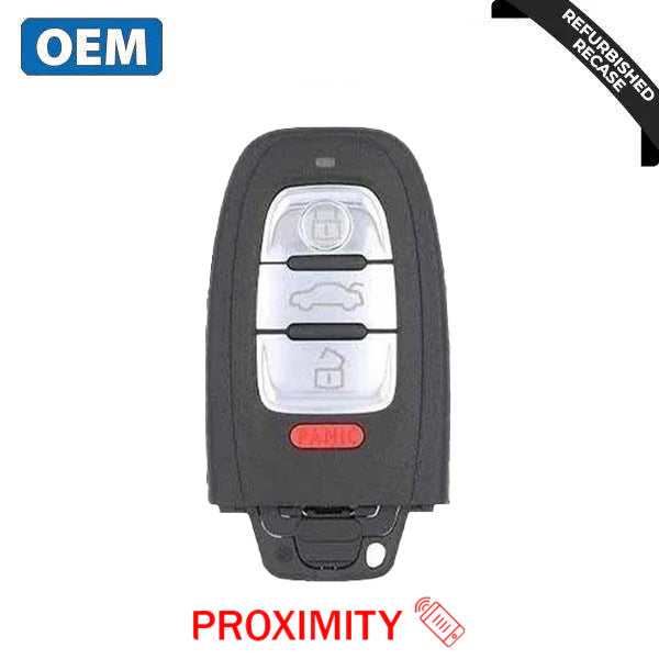 2008-2012 Audi / 4-Button Smart Key / PN: 8T0959754G / IYZFBSB802 / Comfort Access (OEM Recase)