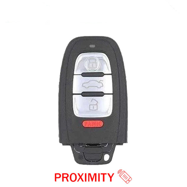 2008-2012 Audi / 4-Button Smart Key / PN: 8T0959754G / IYZFBSB802 / Comfort Access (OEM Recase)