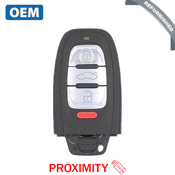 2008-2016 Audi / 4-Button Smart Key / PN: 8T0959754G / IYZFBSB802 / Comfort Access / 315 MHz (OEM Refurb)