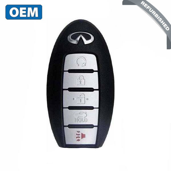 2016-2018 Infiniti Q50 Q60 / 5-Button Smart Key / PN: 285E3-4HK0A / KR5S180144014  / IC 204 (OEM Refurb)