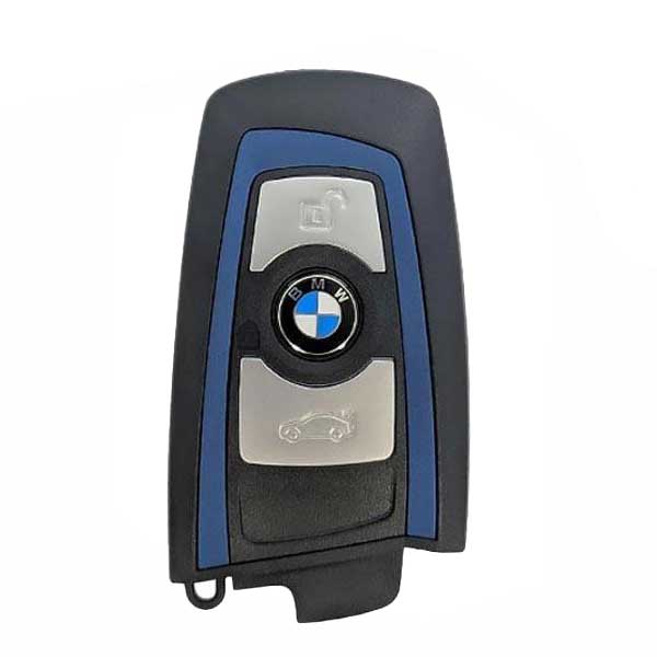 2013-2018 BMW 7 / 5 / 3 Series / 3-Button Smart Key / YGOHUF5767 / FEM / 433 Mhz - Blue Trim (OEM Refurb)