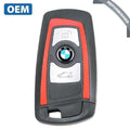 2009-2014 BMW F Series / 3-Button Smart Key / YGOHUF5767 / 434.64 MHz - Red Trim (OEM Refurb)