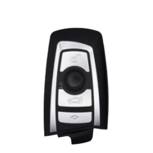 2013-2018 BMW 7 / 5 / 3 Series / 4-Button Smart Key / YGOHUF5767 / FEM / 433 Mhz - Black Trim (OEM Recase)