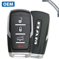 2019-2023 Dodge Ram 1500 Pickup / 4-Button Smart Key / PN: 68291688AD  / OHT-4882056 (OEM Refurb)