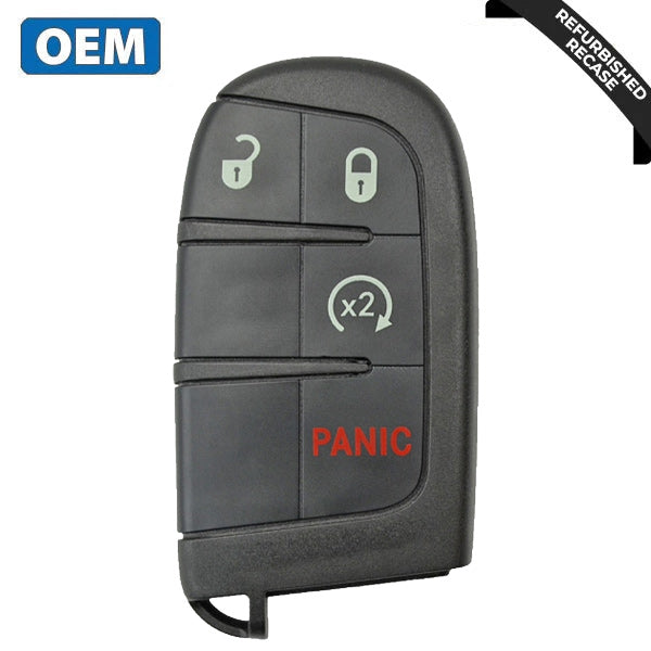 2015-2019 Jeep Renegade / 4-Button Smart Key / PN: 6BY88DX9AA / M3N-40821302 (OEM Recase)