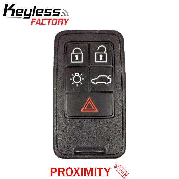2008-2018 Volvo S60 V60 XC60 / 5-Button Smart Key / PN: 30659550 / KR55WK49266 / Keyless Drive / 434MHz (AFTERMARKET)