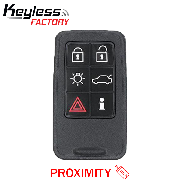 2007-2016 Volvo / 6-Button Smart Key / PN: 30659502 / KR55WK49266 / Keyless Drive / 902 MHz (AFTERMARKET)