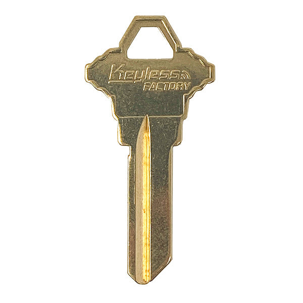 SC1-B Brass Finish Schlage Key Blanks (10 PACK) (AFTERMARKET)