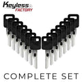 GM Single-Sided VATS Keys Bundle (2-15 VATS) (KeylessFactory)