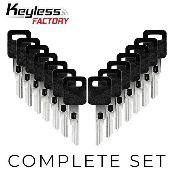 GM Single-Sided VATS Keys Bundle (2-15 VATS) (KeylessFactory)