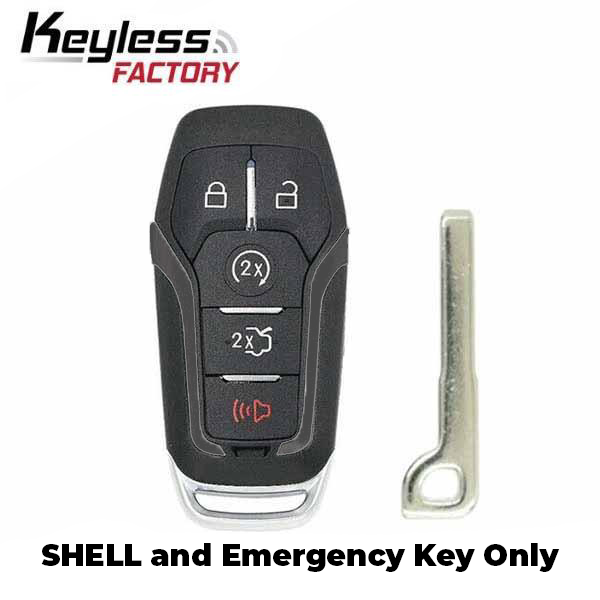 2013-2018 Ford / 5-Button Smart Key SHELL for M3N-A2C31243800, M3N-A2C31243300 (AFTERMARKET)