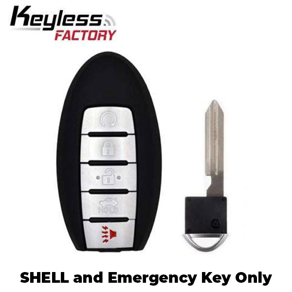 2013-2019 Infiniti / 5-Button Smart Key SHELL / All FCC's w/ 5-Buttons (AFTERMARKET)