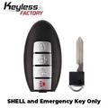 2013-2019 Infiniti / 4-Button Smart Key SHELL / KR5S180144014 (AFTERMARKET)