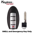 2007-2015 Infiniti / 4-Button Smart Key SHELL / KR55WK48903 KR55WK49622 (AFTERMARKET)
