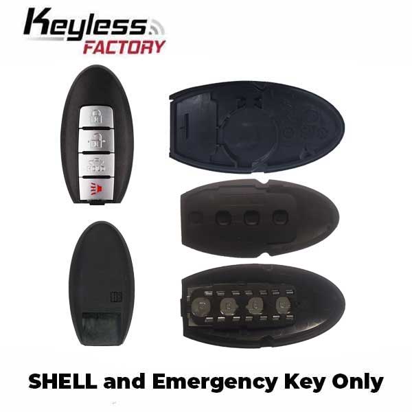 2007-2015 Infiniti / 4-Button Smart Key SHELL / KR55WK48903 KR55WK49622 (AFTERMARKET)