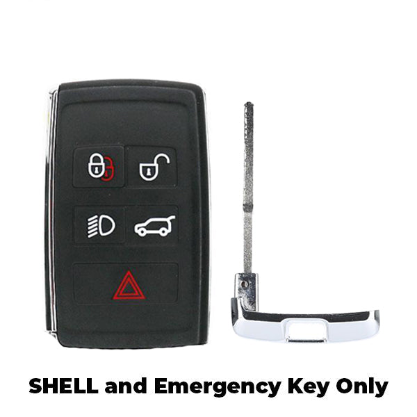 2010-2020 Jaguar/ Land Rover / 5-Button Smart Key SHELL for BKOBJTF10A  (AFTERMARKET)