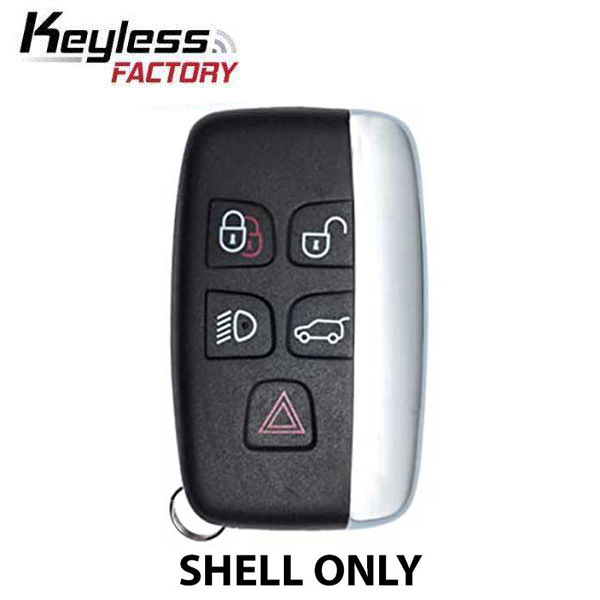 2011-2019 Jaguar/ Land Rover / 5-Button Smart Key SHELL for KOBJTF10A  (AFTERMARKET)