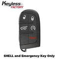 2014-2022 Jeep Grand Cherokee / 5-Button Smart Key SHELL for M3N-40821302 (AFTERMARKET)