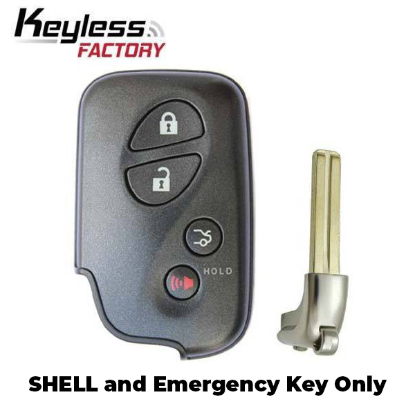 2006-2020 Lexus / 4-Button Remote Smart Key SHELL / HYQ14AAB HYQ14ACX HYQ14AAF HYQ14AEM (AFTERMARKET)