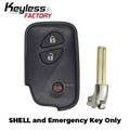 2006-2012 Lexus / 3-Button Remote Smart Key SHELL / HYQ14AAB HYQ14ACX HYQ14AAF (AFTERMARKET)