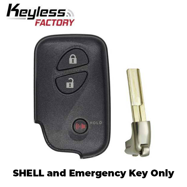 2006-2012 Lexus / 3-Button Smart Key SHELL / HYQ14AAB HYQ14ACX HYQ14AAF (AFTERMARKET)