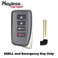 2013-2020 Lexus / 4-Button Remote Smart Key SHELL / HYQ14FBA HYQ14FBB (AFTERMARKET)