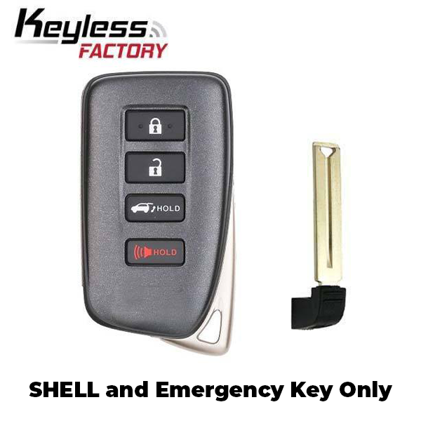 2013-2020 Lexus / 4-Button Remote Smart Key SHELL / HYQ14FBA HYQ14FBB (AFTERMARKET)