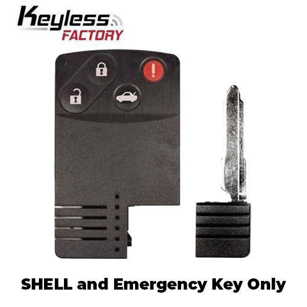2004-2011 Mazda / 4-Button Smart Card Key SHELL for BGBX1T458SKE11A01 (AFTERMARKET)