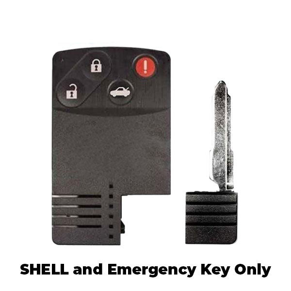 2004-2011 Mazda / 4-Button Smart Card Key SHELL for BGBX1T458SKE11A01 (AFTERMARKET)