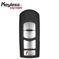2010-2019 Mazda / 4-Button Smart Key SHELL / WAZSKE13D01 (SKS-MAZ-13D01-4B)