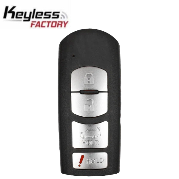2010-2019 Mazda / 4-Button Smart Key SHELL / WAZSKE13D01 (SKS-MAZ-13D01-4B)