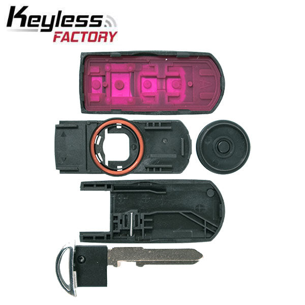 2010-2019 Mazda / 4-Button Smart Key SHELL / WAZSKE13D01 WAZSKE13D02 (AFTERMARKET)
