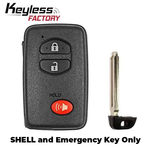 2008-2017 Toyota / 3-Button Smart Key SHELL / HYQ14AAB (AFTERMARKET)
