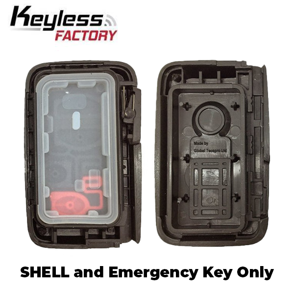 2005-2014 Toyota / Lexus - 4-Button Smart Key SHELL - HYQ14AAB / HYQ14ACX - Silver Case (AFTERMARKET)