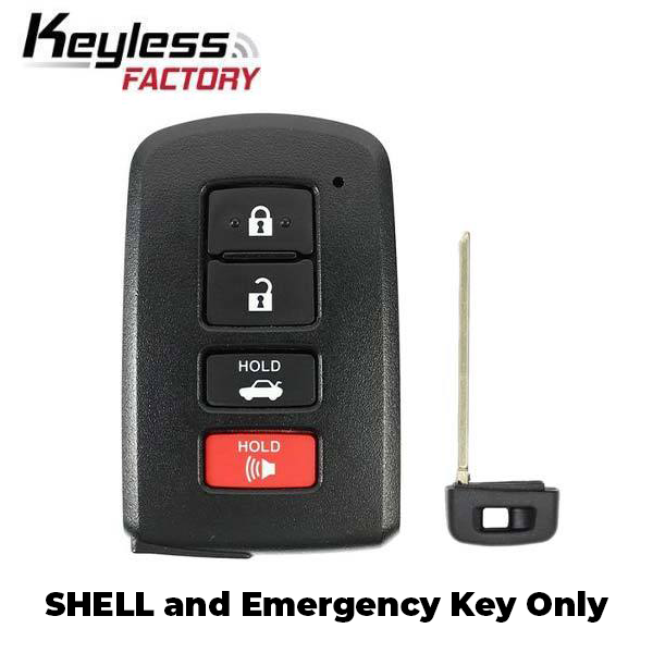 2012-2019 Toyota / 4-Button Smart Key SHELL / HYQ14FBA (AFTERMARKET)