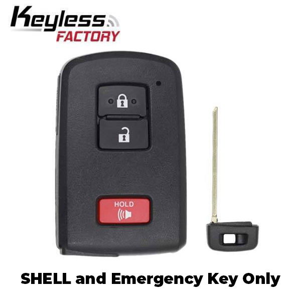 2012-2020 Toyota / 3-Button Smart Key SHELL / HYQ14FBA (AFTERMARKET)