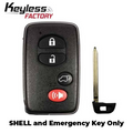 2007-2014 Toyota / 4-Button Remote Smart Key SHELL / HYQ14AAB (AFTERMARKET)