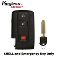 2004-2009 Toyota Prius / 3-Button Smart Key SHELL / M0ZB31EG / MOZB21TG (AFTERMARKET)