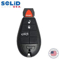 Solid Keys USA - 2008-2017 Dodge Chrysler Jeep / OEM Replacement / 4-Button Fobik Key w/ Trunk