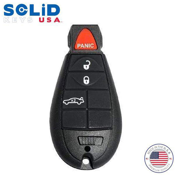 Solid Keys USA - 2008-2017 Dodge Chrysler Jeep / OEM Replacement / 4-Button Fobik Key w/ Trunk