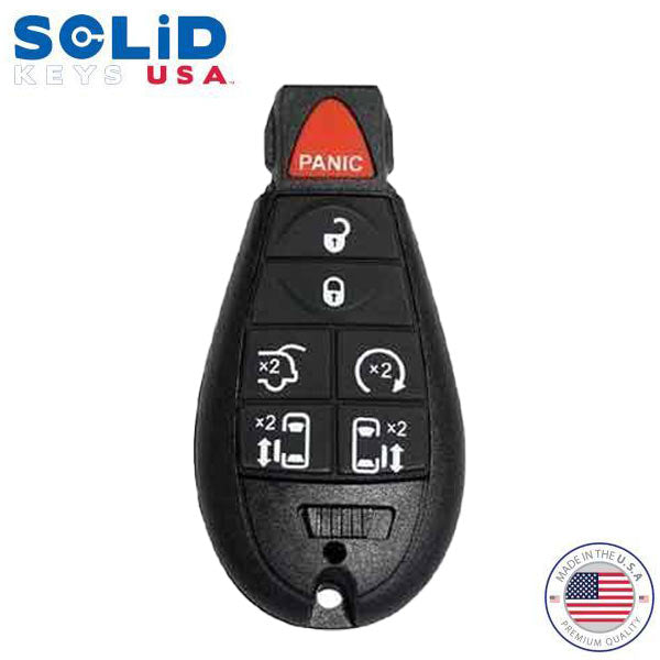 Solid Keys USA - 2008-2017 Dodge Chrysler Jeep / OEM Replacement / 7-Button Fobik Key w/ Remote Start, Hatch, & Sliding 