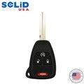 Solid keys USA - 2004-2017 Chrysler Dodge Jeep / OEM Replacement / 4-Button Remote Head Key w/ Remote Start