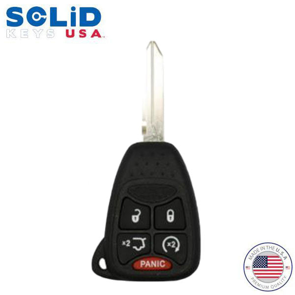 Solid Keys USA - 2004-2017 Chrysler Dodge Jeep / OEM Replacement / 5-Button Remote Head Key w/ Hatch & Remote Start