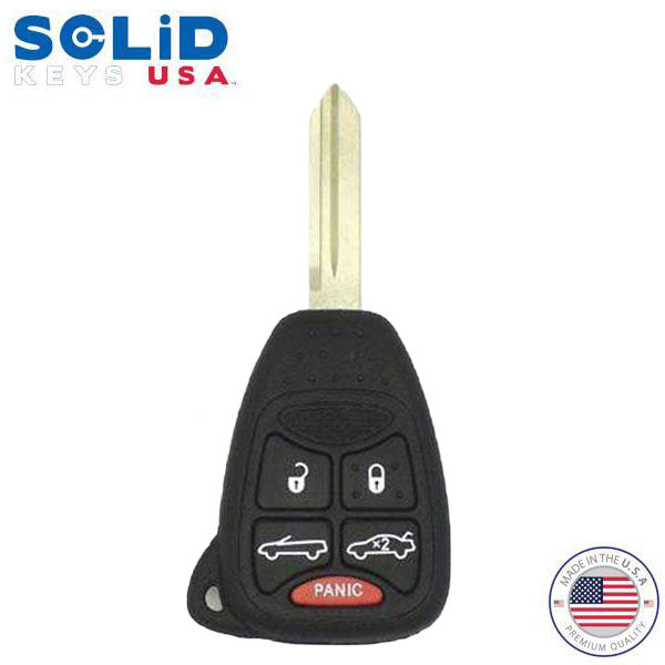 Solid Keys USA - 2004-2017 Chrysler Dodge Jeep / OEM Replacement / 5-Button Remote Head Key w/ Trunk & Convertible