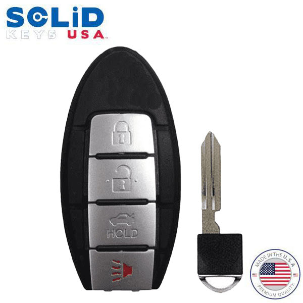 Solid Keys USA - 2011-2018 Nissan Infiniti / OEM Replacement / 4-Button Smart Key w/ Trunk