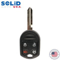 Solid Keys USA - 2002-2018 Ford Lincoln Mazda / OEM Replacement / 4-Button Remote Head Key