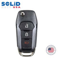 Solid Keys USA - 2013-2019 Ford / OEM Replacement / 3-Button Flip Key w/ Remote Start
