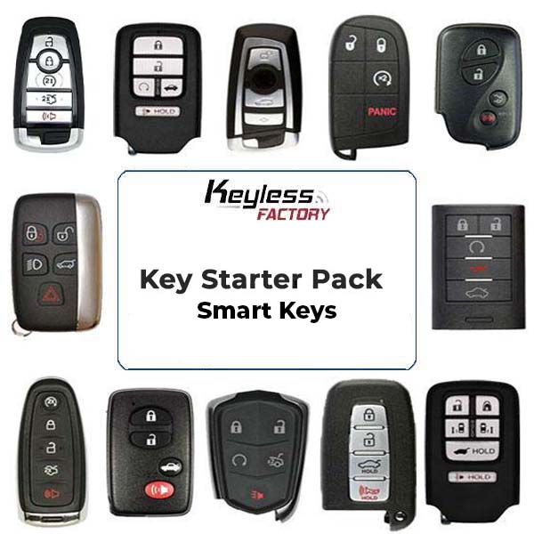 Basic Starter Pack - Automotive Smart Keys (42 Pieces) (AFTERMARKET)
