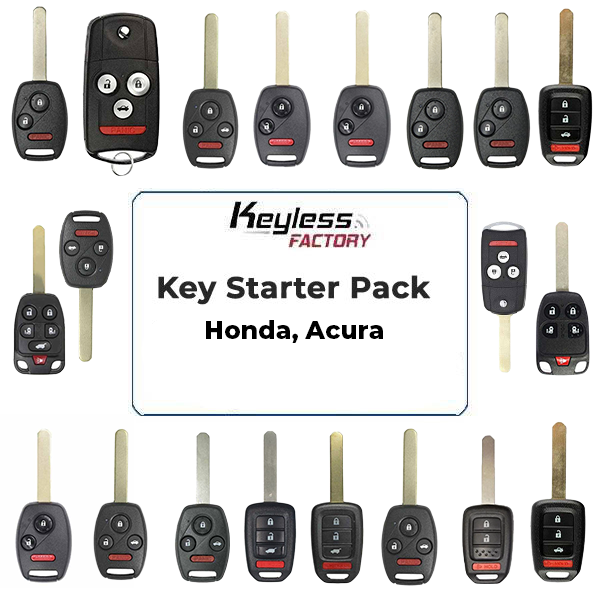 Remote Keys STARTER Pack / Honda Acura / Flip Keys, Remote Head Keys (AFTERMARKET)